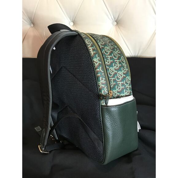 Coach Women's Court Backpack (Monogram Green) - Picture 13 of 15
